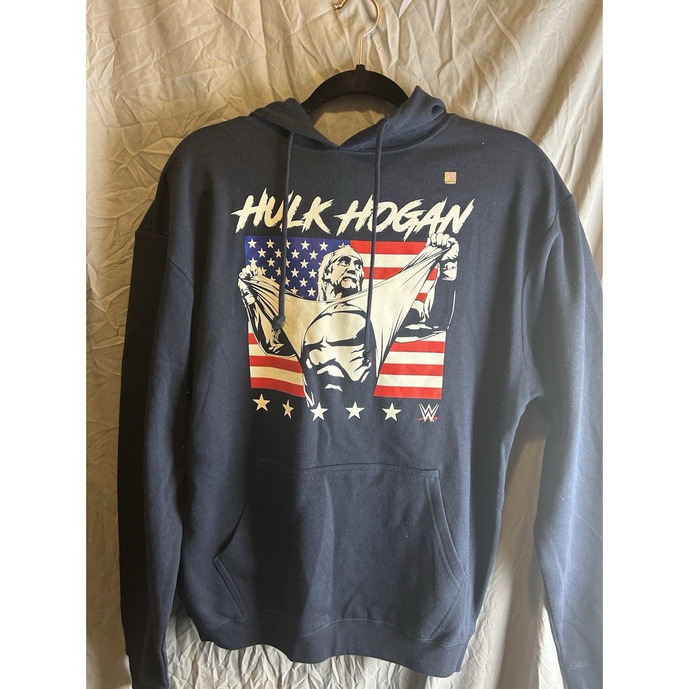 WWE Hulk Hogan Black Sweatshirt Hoodie Medium Officially Licensed Wrestling